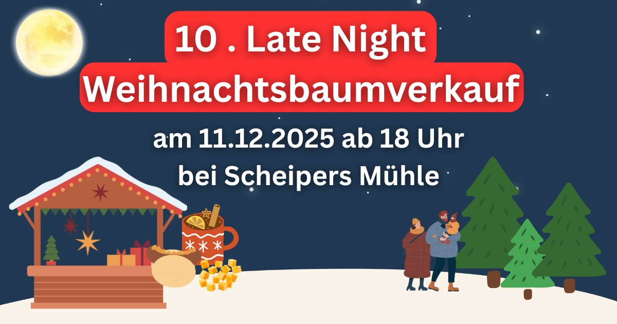 10. Late Night Weihnachtsbaumverkauf