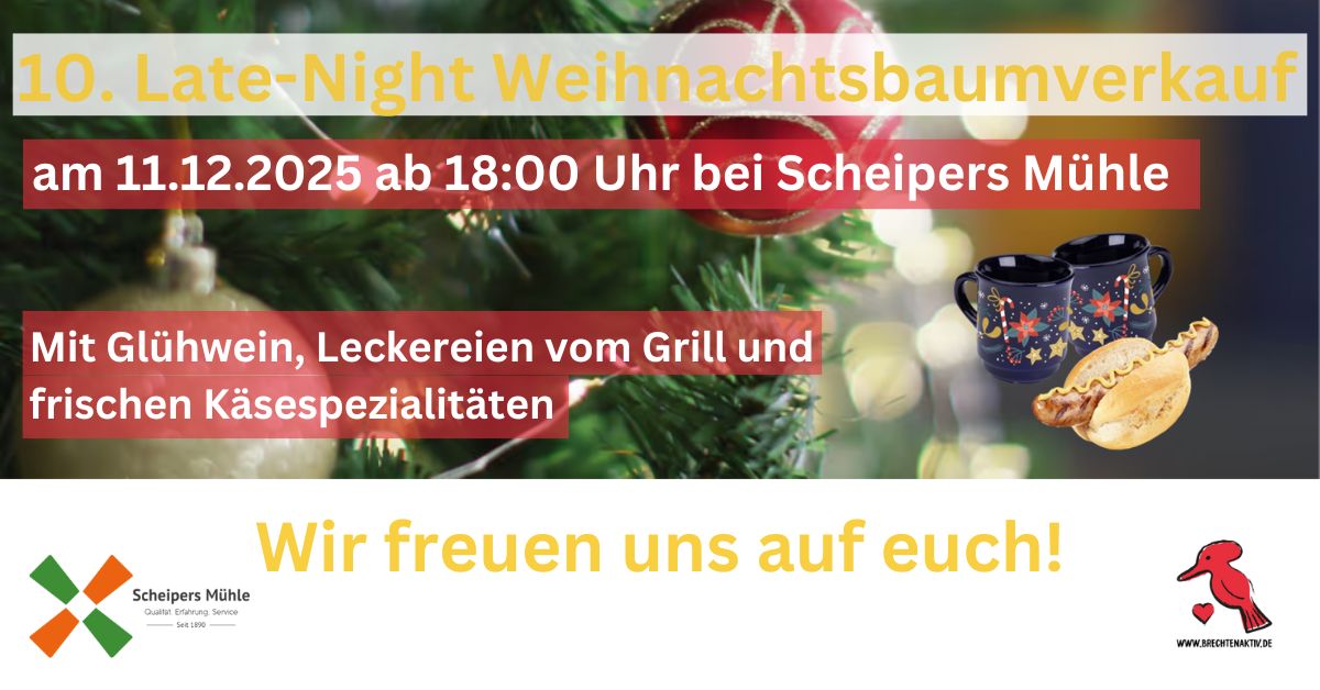 10. Late Night Weihnachtsbaumverkauf