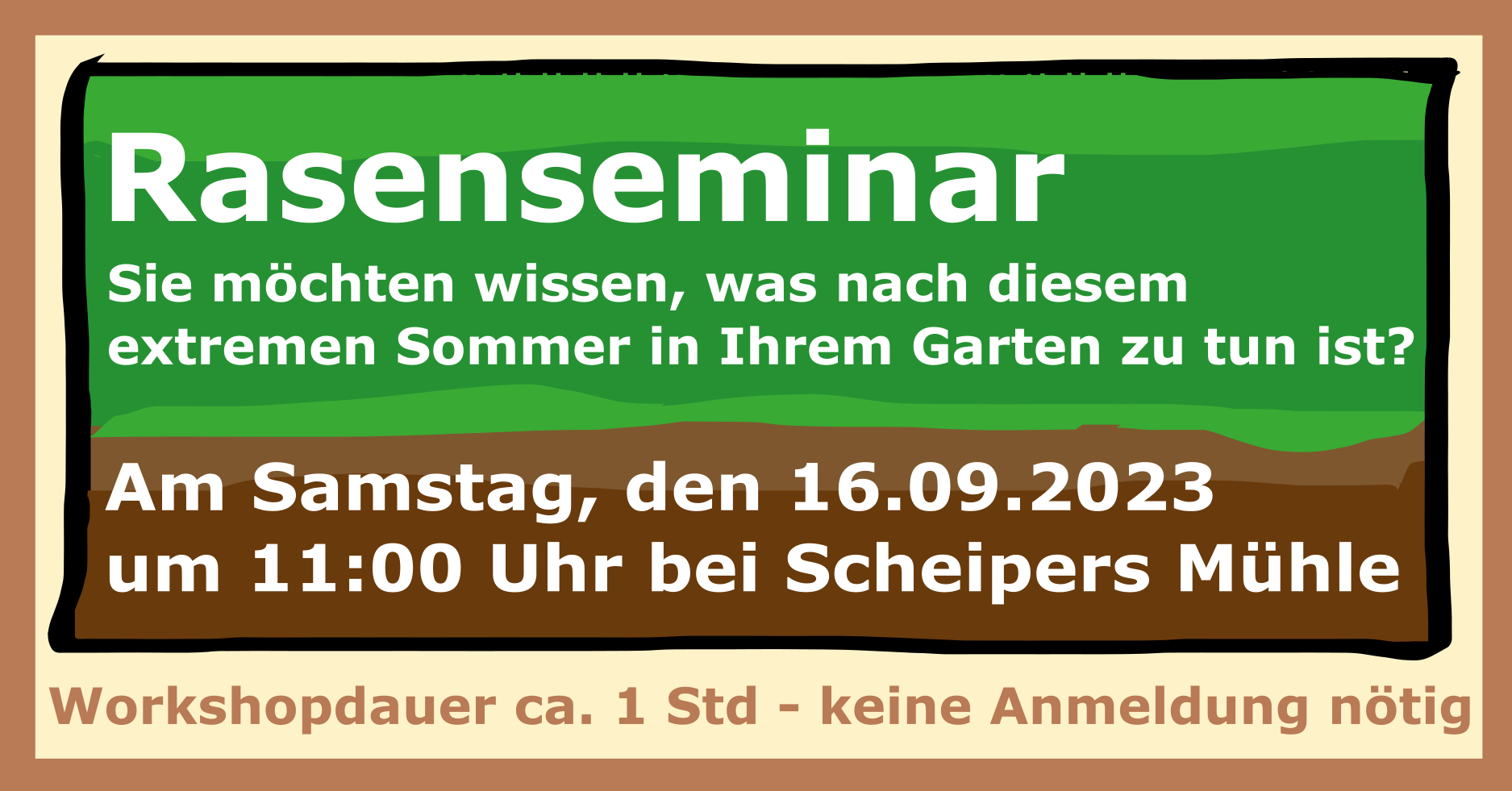 Herbst Rasenseminar am 16.09. Herbst Rasenseminar am 16.09.