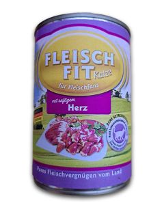 Fleischfit mit saftigem Herz 400g Katzenfutter
