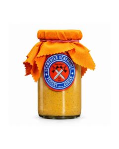 Schwerter Senfmühle Chili-Senf im 185-ml-Glas – mittelscharfer Senf mit Chili