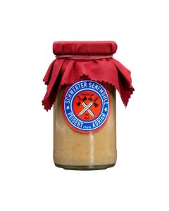 Schwerter Senfmühle Preiselbeer-Senf im 185-ml-Glas – mittelscharfer Preiselbeersenf