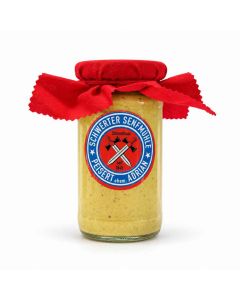 Schwerter Senfmühle Curry-Senf im 185-ml-Glas – mittelscharfer Currysenf