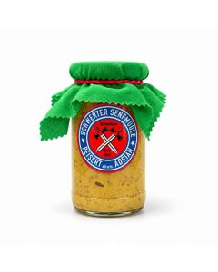 Schwerter Senfmühle Honig-Dill-Senf im 185-ml-Glas – mittelscharfer Senf mit Honig und Dill
