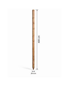 Baumpfahl Ø 8 cm, L 400 cm