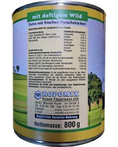 FleischFit-mit-deftigem-Wild-Zusammensetzung-800g-Hund