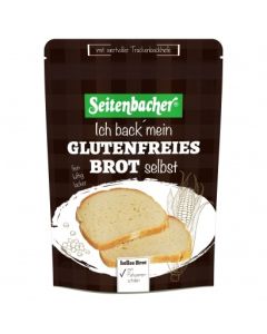 Seitenbacher glutenfreie Brotbackmischung Helles Brot mit Trockenbackhefe und Flohsamenschalen, 550 g