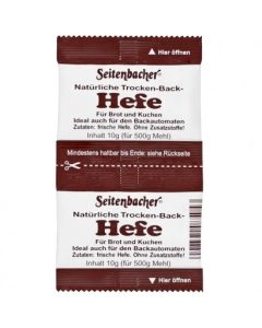 Doppelpack Trockenhefe zum Backen 2x 10g