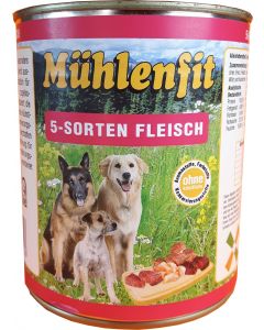 Mühlenfit f. Hunde 5-Sorten Fleisch 800g