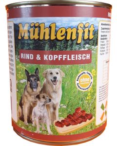 Mühlenfit f. Hunde Rind&Kopffleisch 800g