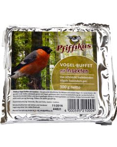 Pfiffikus Vogel-Buffet mit Insekten