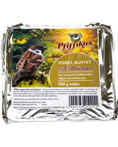 Pfiffikus Vogel-Buffet mit Erdnüssen