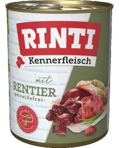 RINTI Kennerfleisch Rentier 800g - Hundefutter mit Rentierfleisch