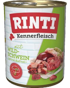 RINTI Kennerfleisch Wildschwein 800g - Hundefutter mit Wildschwein