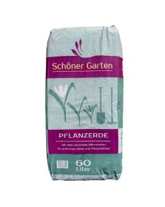 Schöner Garten Pflanzerde 60 l – nährstoffreiche Erde für Kübel und Pflanzflächen
