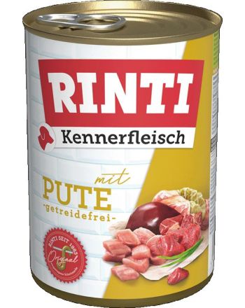 RINTI Kennerfleisch Pute 800g - Hundefutter mit Putenfleisch