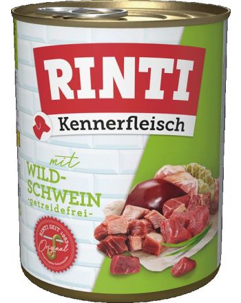 RINTI Kennerfleisch Wildschwein 800g - Hundefutter mit Wildschwein