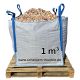 Holzhackschnitzel 5-50mm 1000l Big Bag auf Palette